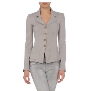 Armani Collezioni gray knit blazer size 38, US 2